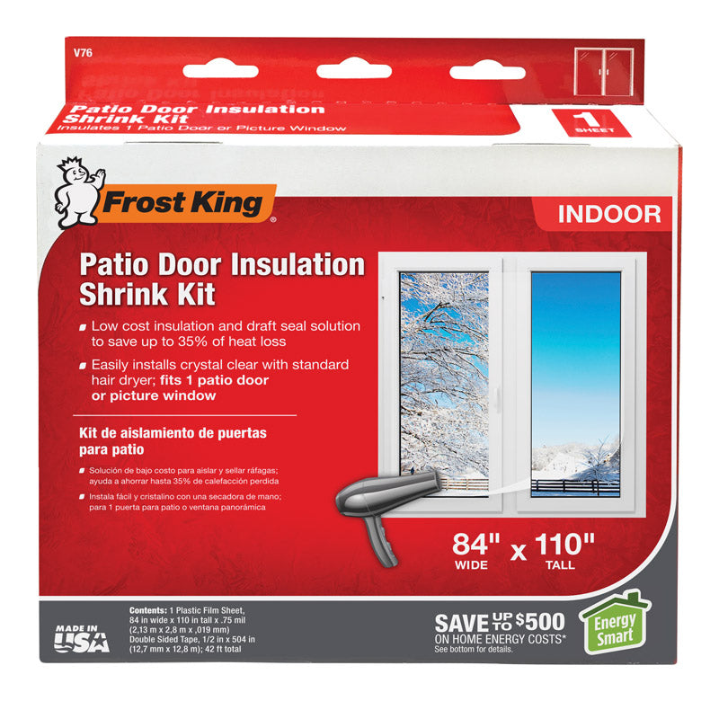 Frost King V76H Shrink Window Kit 84-Inch by 110-Inch, Clear