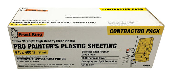 Frost King P9400 Polyethylene Sheeting, Clear