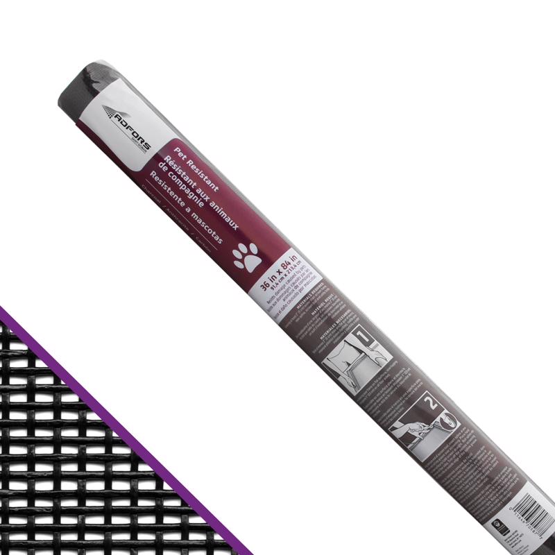 ADFORS Premium Pet Screen, 36'' x 84'', Charcoal
