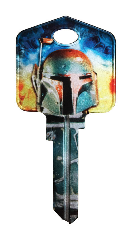 Hillman STARWARS-KW1/10-BOBAFTT Universal Key Blank Brass 94862 (5-Pack)