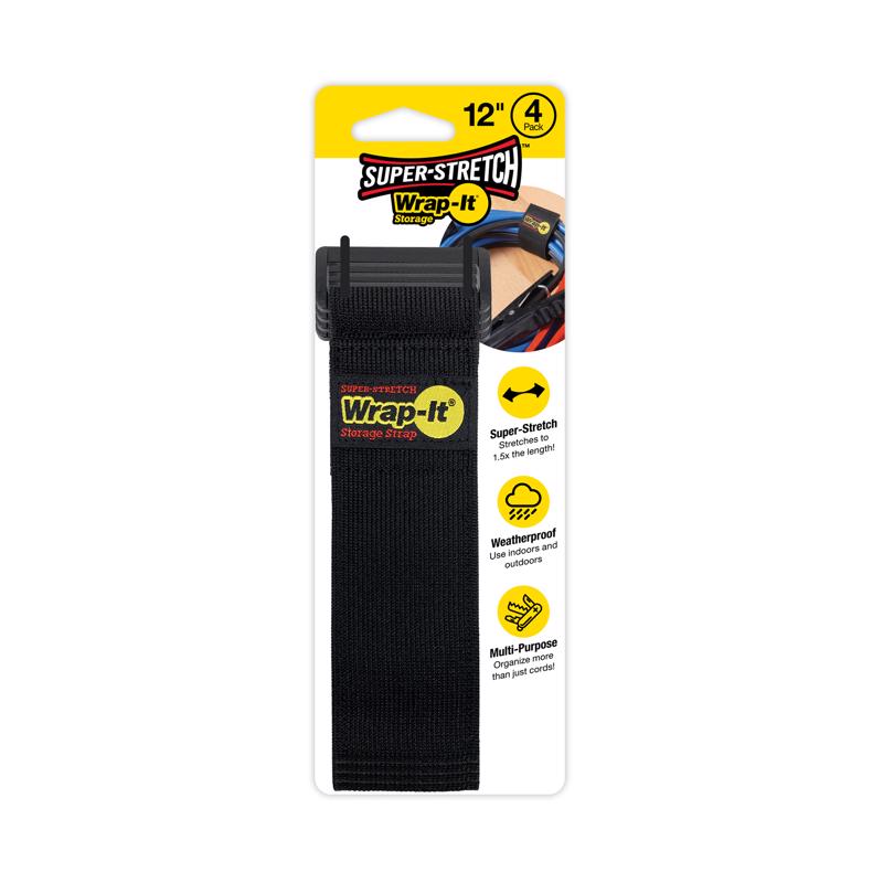 Wrap-It Storage Straps Strap Stretch 12l 4pk