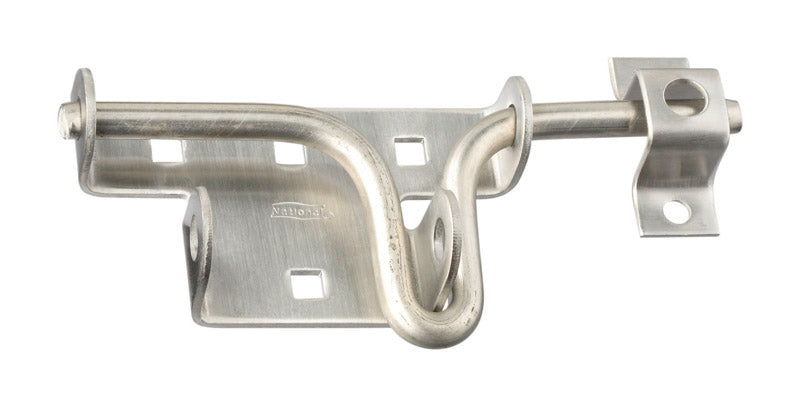 National Hardware N342-659 Sliding Bolt Door and Gate Latch, 0, Stainless Steel