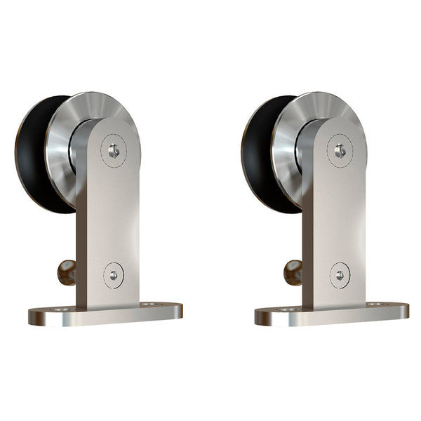 National Hardware N187-074 1042 Sliding Door Hardware Top Mount Hanger in Stainless Steel, 0