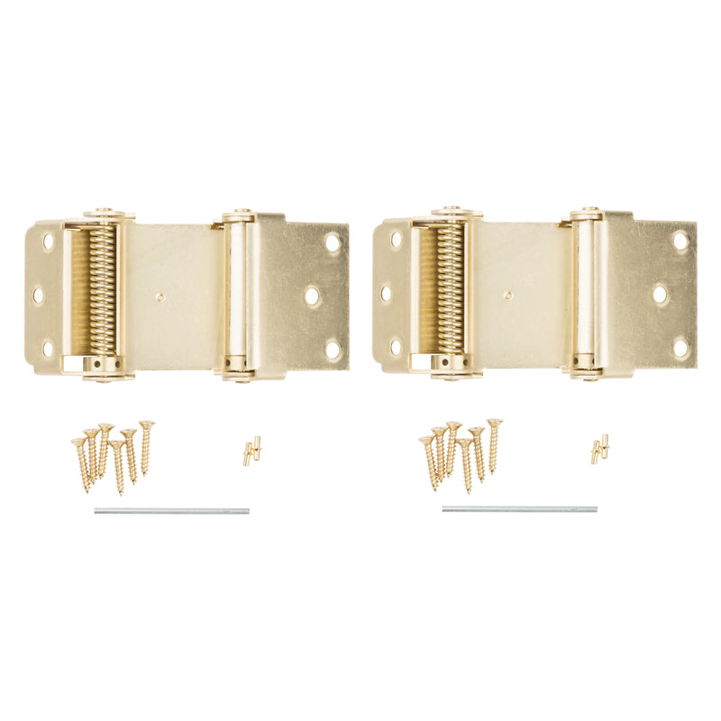 National Hardware N115-303 Spring Hinges, 3-Inch, Brass,2