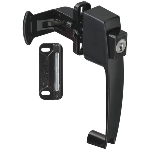 National Hardware N178-376 V1317 Pushbutton Latches in Black, 1-3/4"