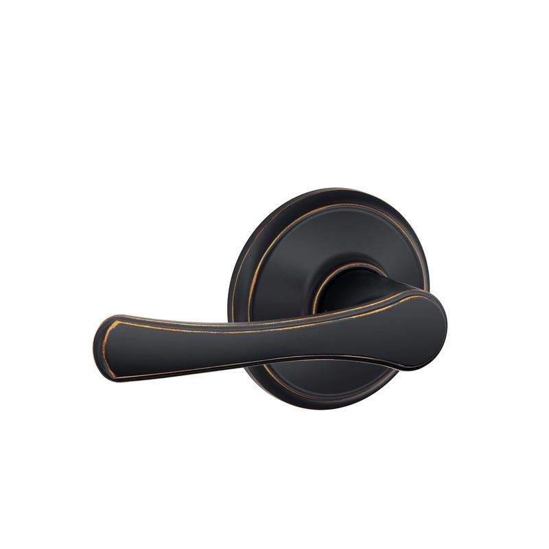 Schlage Avila Aged Bronze Metal Passage Lever 2 Right or Left Handed - Total Qty: 1