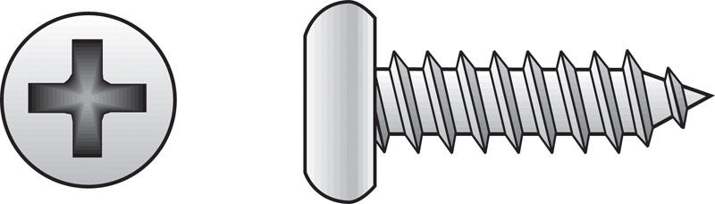 The Hillman Group 823328 Stainless Steel Pan Head Phillips Sheet Metal Screw, 12 x 3-Inch, 50-Pack, 3 inches, No Color