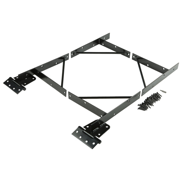 Anti Sag Gate Kit N109-060 by National Hardware in Black