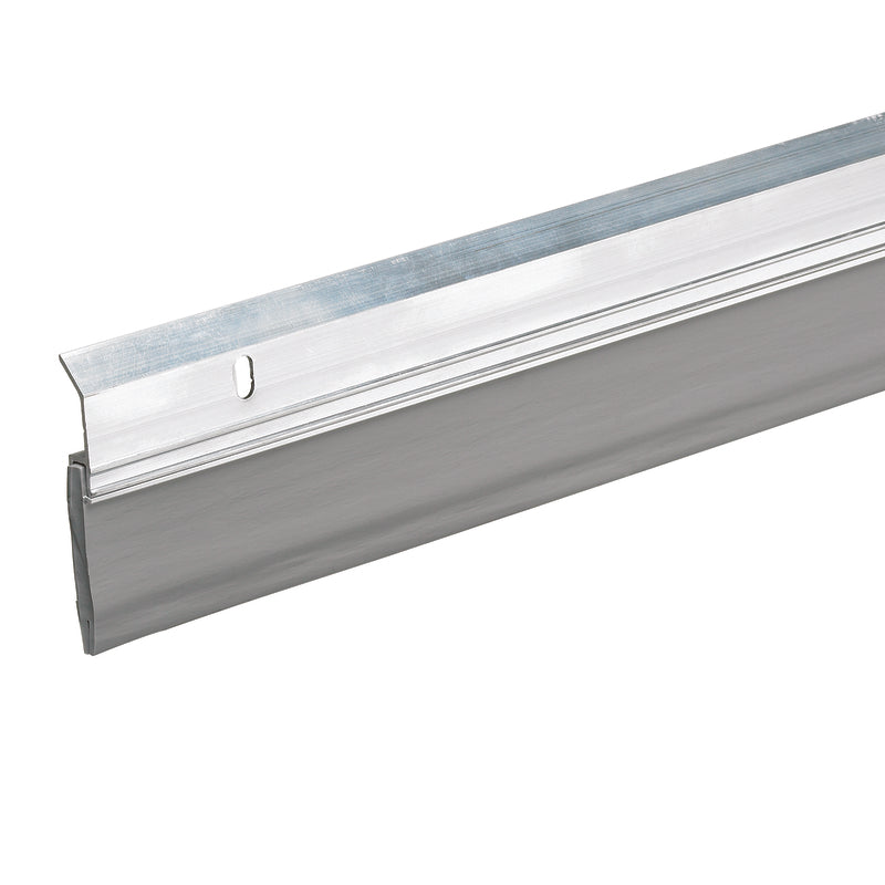 Frost King A82/36H Extra Wide Heavy Duty Alum/Vinyl Door Sweep, 2-3/8In Wide x 36In Long, Silver