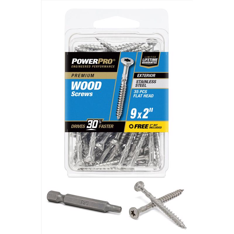 Hillman Square Stainless Steel Screw (20 Pack), 8 x 2''