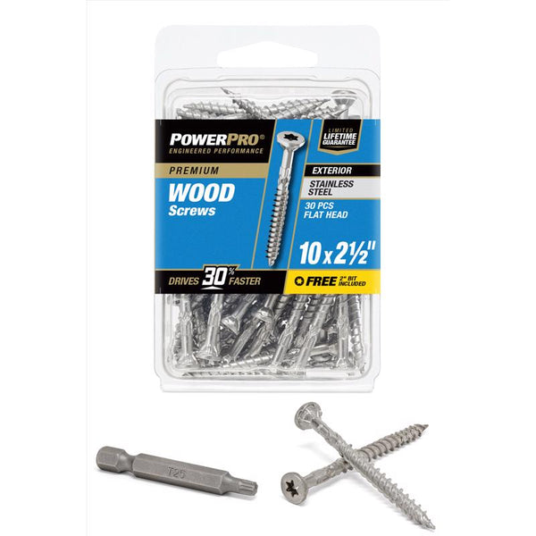 HILLMAN FASTENERS 42498 Trim Screw (30 Pack), 10 x 2.5'' 42498V4