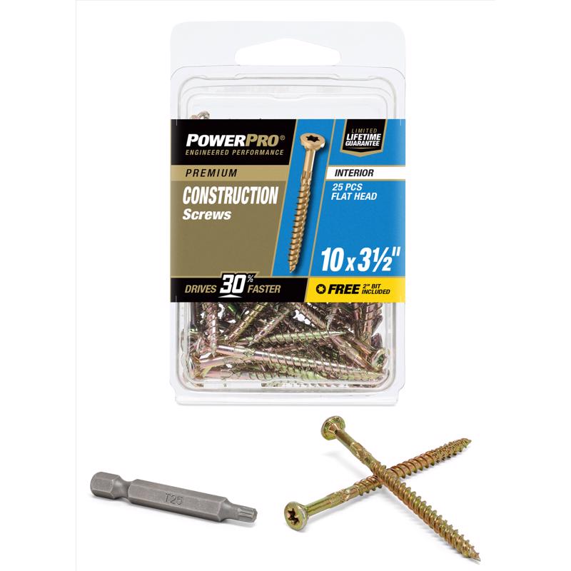 HILLMAN Fasteners 42475 Star Screw (25 Pack), 10 x 3.5