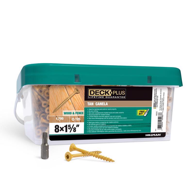 Deck Plus Tan Deck Screws (#8 x 1-5/8'')