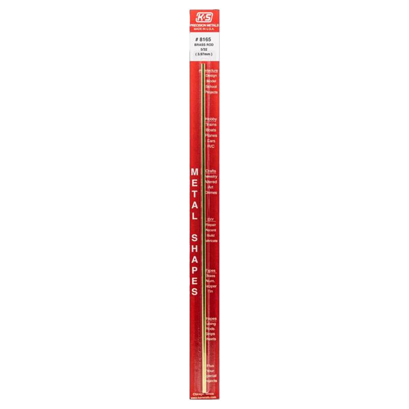 K & S Precision Metals 8165 5/32x12 SB Rod, Brass