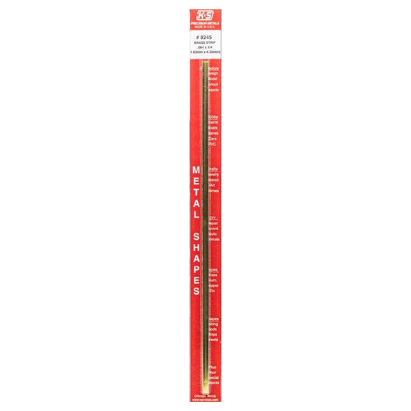 K&S Brass Strip 12X.064X1/4" Mill 8245