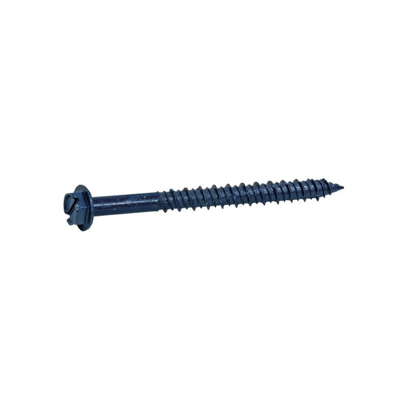 Grip-rite Hc33141c Hex Washer Head Steel Concrete Screws, Blue, 1 Lb