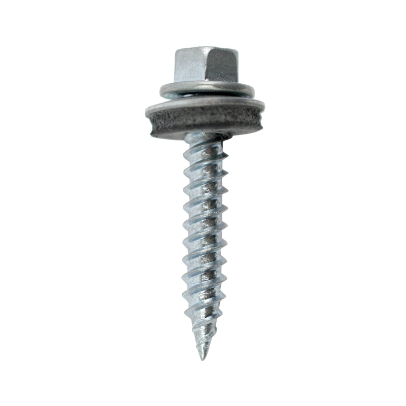 Grip-Rite Pro-Twist No. 9 x 1 in. L Hex Round Washer Head Sheet Metal Screws 1 lb. - Case of: 1;