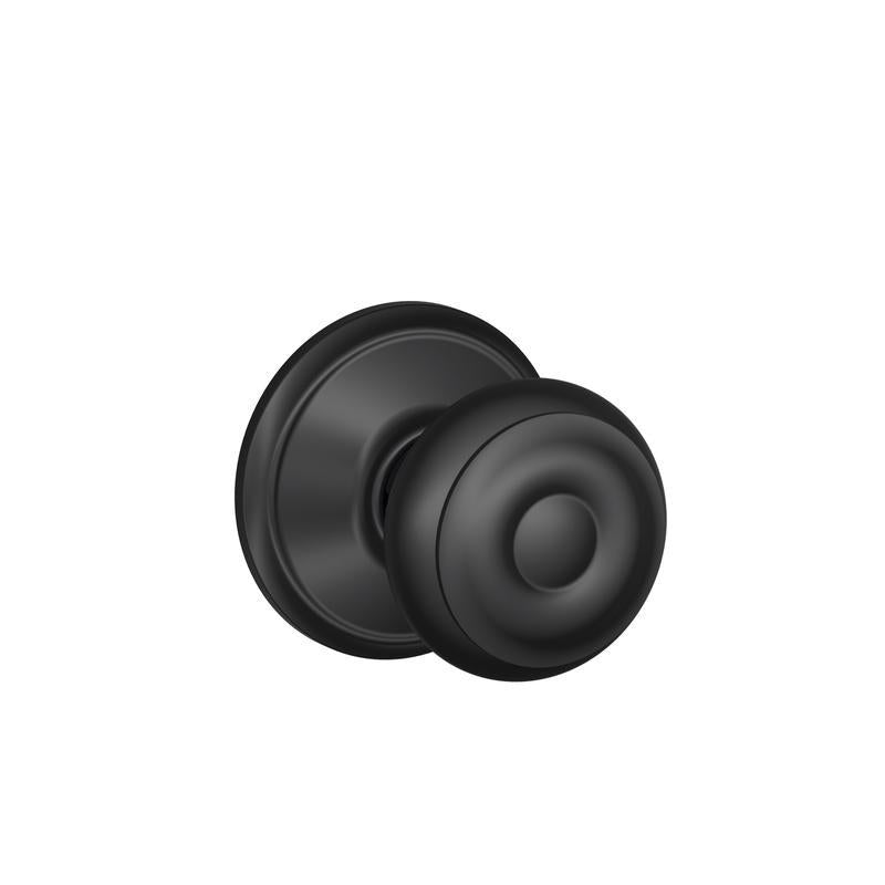 SCHLAGE PSSGE KNOB GEORGN MTBLK