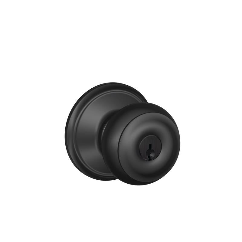 SCHLAGE Entry KNOB GEORGN MTBLK