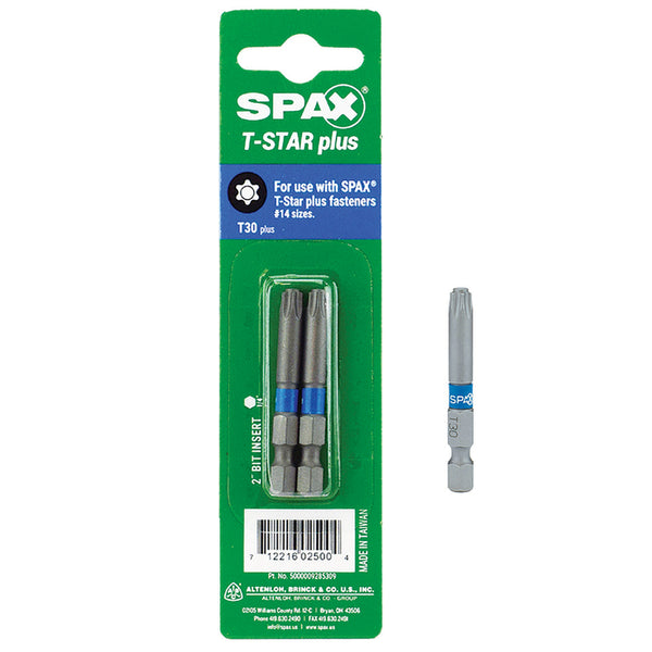 SPAX 2 in. L T-30 Drill and Driver Bit Steel 2 pk - Total Qty: 10 5000009285309 (10-Pack)