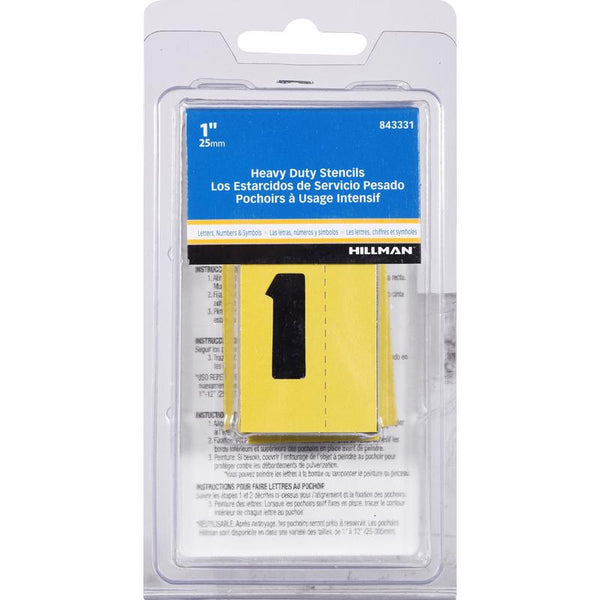 Hillman 1 in. Card Stock Heavy Duty Stencil Set 47 pk - Case of: 5;5 843331