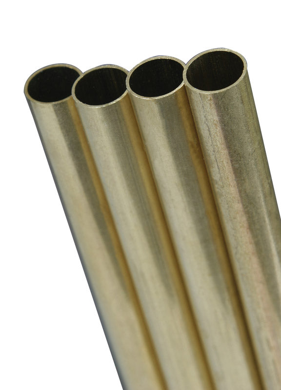 K & S PRECISION METALS 1149 1/4x36 RND BRS Tube, Pack of 1