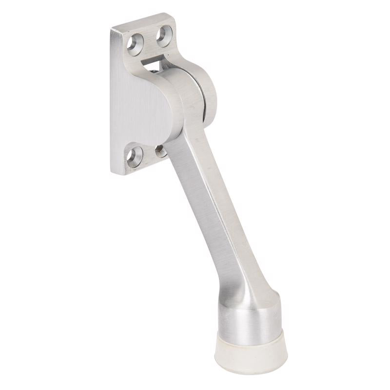 BRINKS Commercial - 4'' Kick-Down Door Stop, Satin Chrome Finish - Non-Obtrusive Option to Protect Your Door and Walls