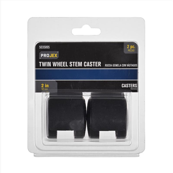 Projex Caster ALM 75# 2'' 2PK Black 9418/ACE