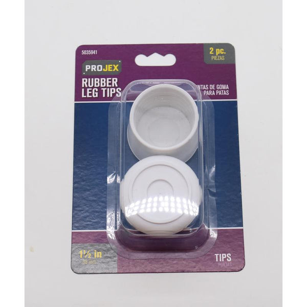 Projex Rubber Leg Tip Off-White Round 1-1/2 in. W 2 pk P0085