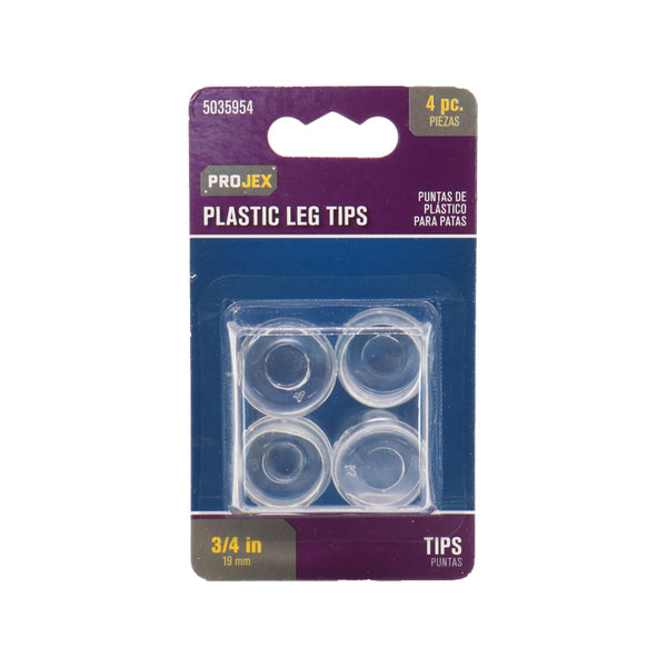 Projex Leg TIP CLR RND 3/4" 4PK P0080 (6-Pack)