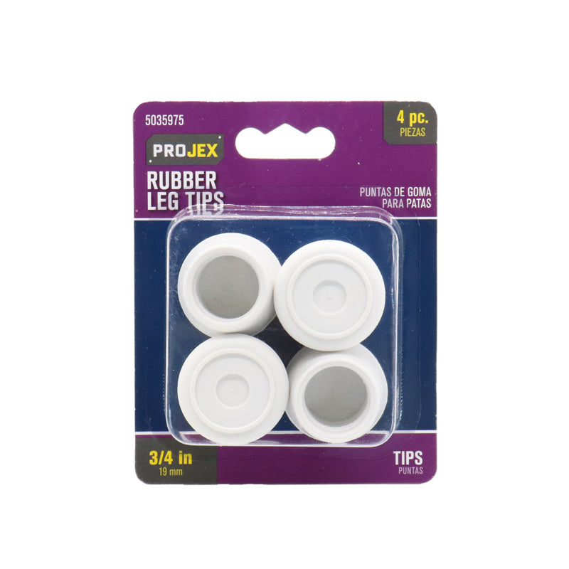 TIP Leg RUBR OWHT3/4 4PK