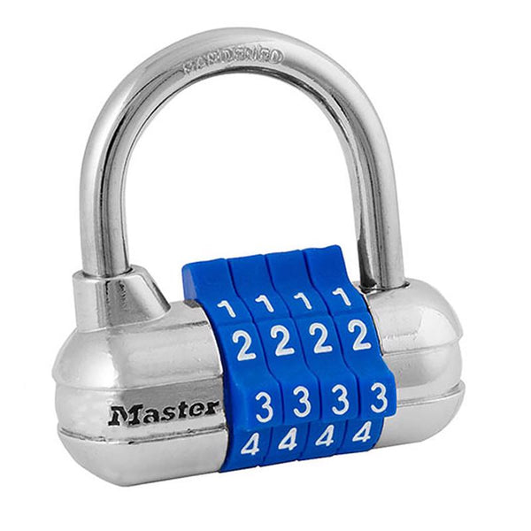 Master Lock Set Your Own Combination Padlock, Gym Locker Locks with Code for Securing Indoor Valuables, Color May Vary, 1523D