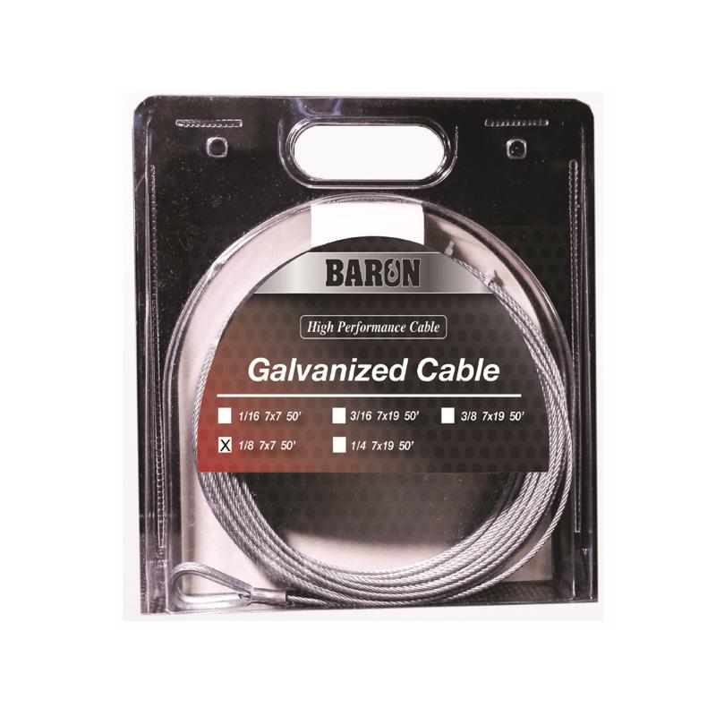50' Precut Cable 1/8 7X7 86005