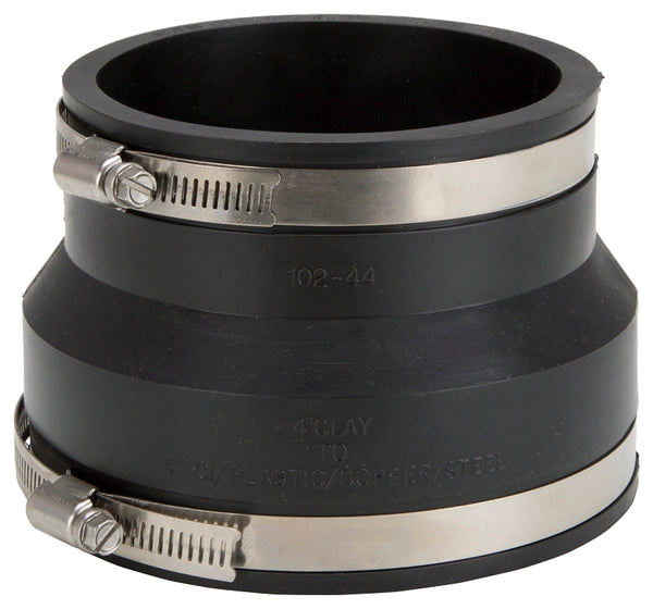 WORLDWIDE SOURCING KJ-001 Flexible Pipe Coupling, 4 X 4 In, 4" x 4"