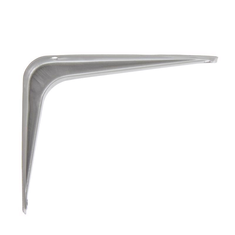 Hampton 5042590 6 in. & 100 lbs 18 Gauge Gray Steel Shelf Bracket - Pack of 10