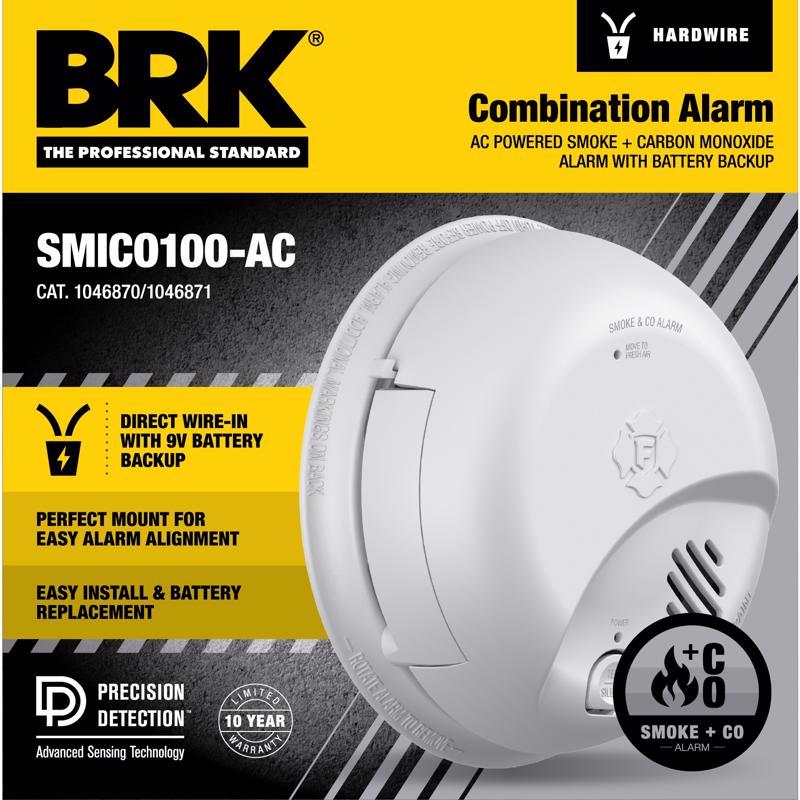 SMICO100-AC Interconnect Hardwire Combination Smoke & Carb