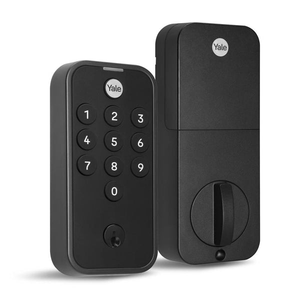 Yale Code Keypad Deadbolt for Keyless Front Door Entry, Black Suede YED210-NR-BSP