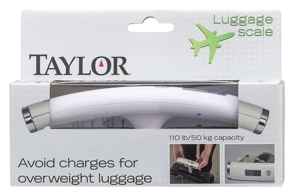 Taylor Ultra Light Digital Luggage Scale, White 81234