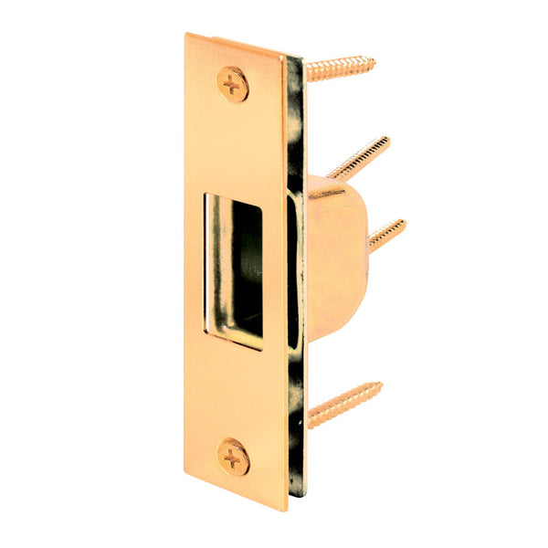 Prime-Line Defender Security U 9539 Security Strike, 4-7/8 in L, 1-1/4 in W, Steel, Brass