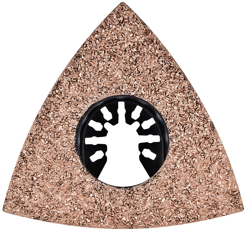 Genesis GAMT741 Universal Quick-Fit 3 1/8" Triangular Carbide Grit Oscillating Quick-Release Rasp
