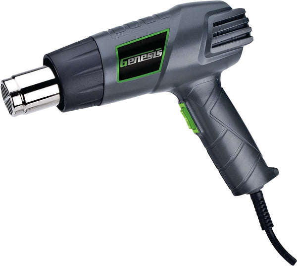 Genesis Heat Gun with Dual Temp 572F/1000F and Accessory Nozzles GHG1500A