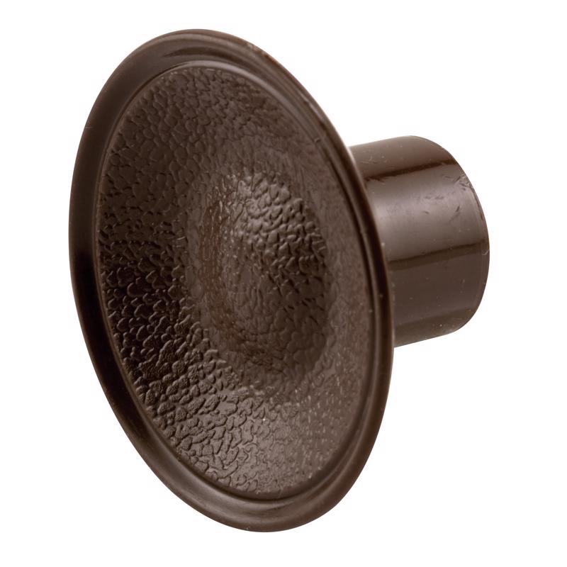 N 6871 Bi-Fold Door Knobs, Brown Plastic, 1-13/16 in. Dia. - Quantity 6