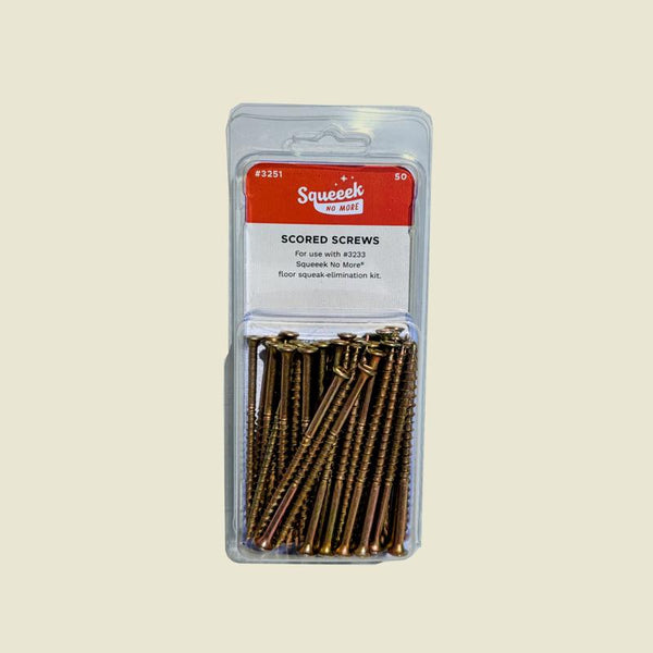 O'Berry Enterprises 3251 Squeak Replacement Screw (50 Count), Pack of 1, Yellow