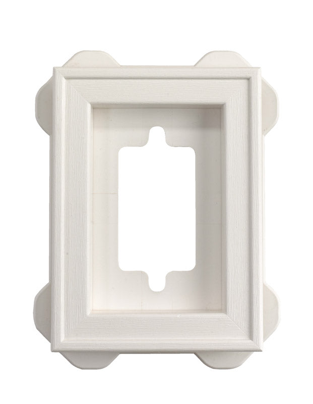 Builders Edge 130130002117 Mounting Block, Bright White