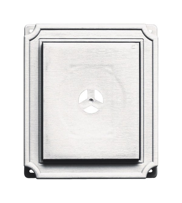 Builders Edge 130110001117 Scalloped Mounting Block 117, Bright White 130010001117