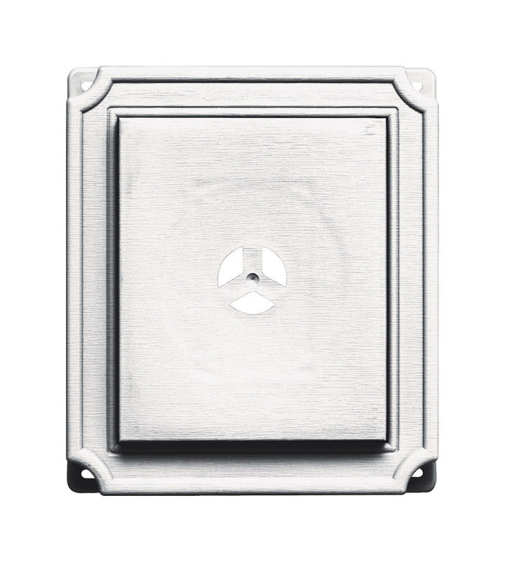 Builders Edge 130110001117 Scalloped Mounting Block 117, Bright White