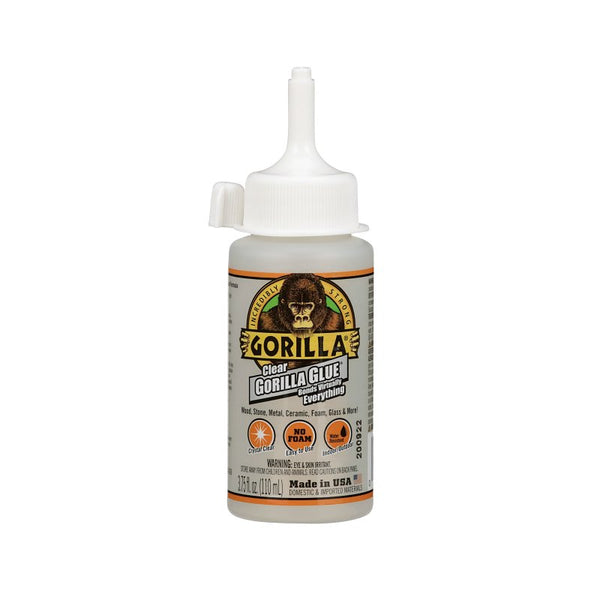 Gorilla Clear Glue, 3.75 Ounce Bottle, Clear, (Pack of 1) 4537502