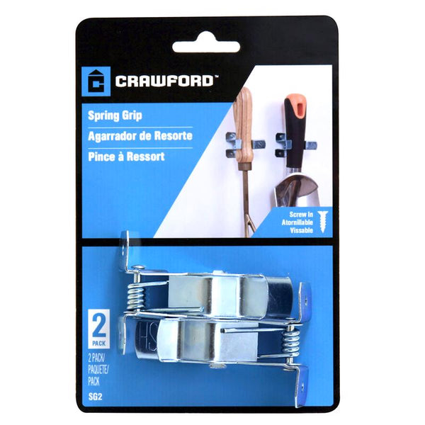 Crawford Zinc-Plated Silver Steel Spring Clip For 7/8 1 pk SG2