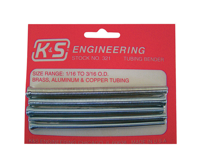 TUBING BENDR3/16"MAX 5PC by K & S MfrPartNo 321