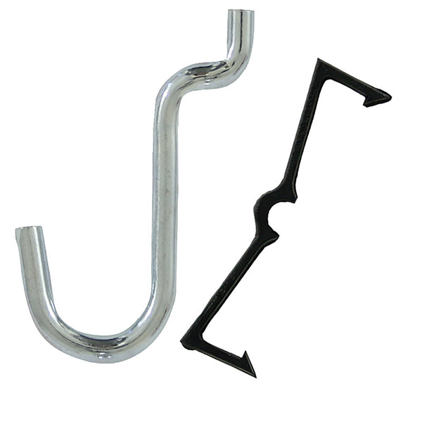 CRAWFORD PROD DIV OF JARDEN SAFETY 18150 1/2 Curve Peg Hook, 1/8-Inch, 8-Pack